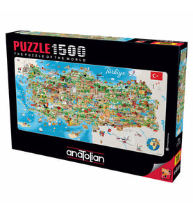 Anatolian Puzzle 1500 Parça Türkiye Haritası 3793