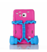 Galaxy Tab 3 Lite 7.0 T110 Fuchsia Eva Boxer Tablet Silikon (Koyu Pembe)