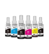 Epson 664  L550 Uyumlu 4+2 Şişe Mürekkep Kartuşu