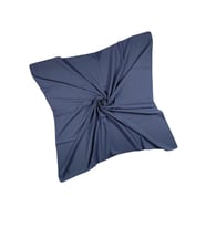 Mısırlı Eşarpları Medine Ipeği Büyük Boy Eşarp 110x110 Cm (Koyu İndigo)