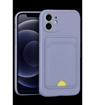 iPhone 11 Kılıf Kelvin Kartvizitli Silikon - Lila