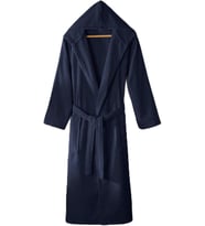 Premium%100 Pamuk Kapşonlu Bornoz Yüksek Su Emiciliği Ve Lüks Konfor Hızlı Kuruma Lacivert-XL