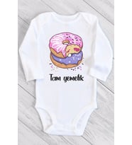 Unisex Bebek Beyaz Tam Yemelik Çıtçıtlı Body
