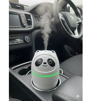 Sevgiliye Hediye Sevimli Panda Tasarımlı USBli Araç ve Ofis Tipi Hava Nemlendirici Buhar Makinesi (Sıcak Beyaz)