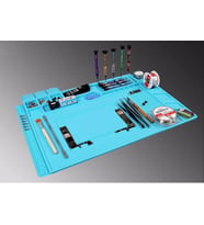 Teknik Servis Çalışma Pedi Mıknatıslı Isıya Dayanıklı 45x30cm (Açık Mavi)