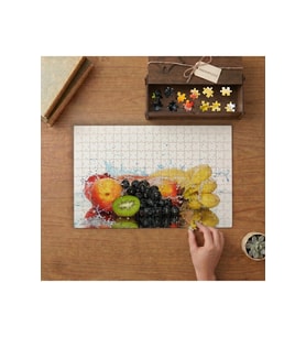 Suydaki Taze Meyveler Tasarımı 240 parça Ahşap Puzzle Ahşap Kutuda MP01834