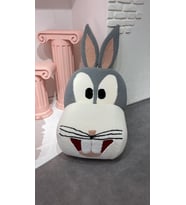 Most Bugs Bunny Karakter Berjer 1. Sınıf Teddy Kumaş Gürgen Ağaç (Evinize Teslim) (Boz Gri)