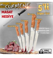 Sürmene mutfak kasap bıçağı masatlı set