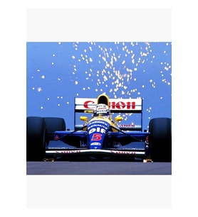 Nigel Mansell 1991 F1 Aracında Tablo Ahşap Poster Dekoratif