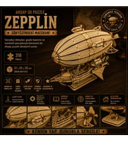 Zeppelin Ahşap Maket Seti – DIY 3D Puzzle Steampunk Hava Gemisi Koleksiyoner Modeli 316 Parça