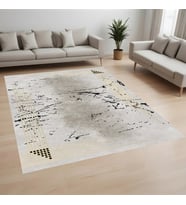 Eliana Home Dijital Baskı Yıkanabilir Kaymaz Taban Salon Halısı Ve Yolluk LN080-FNL364 (Bej)