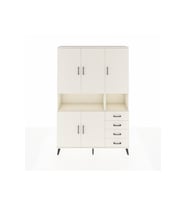 Arges Gardrop 7 Raflı 4 Çekmeceli 5 Kapaklı 132x30x195 Aytaşı-Aytaşı