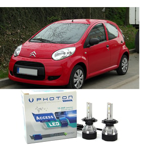 Citroen C1 Led Xenon Uzun + Kısa Far Ampulü H4 Access Yeni Seri Beyaz
