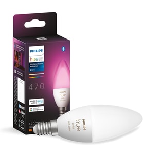 Philips Hue 5.3W Renkli Akıllı B39 E14 Led Ampul, Bluetooth Özellikli (Çok Renkli)