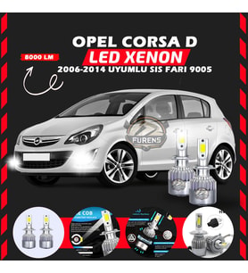 Opel Corsa D 2006-2014 Sis Farı Uyumlu Şimşek Etkili Led Xenon Performance Series H9005