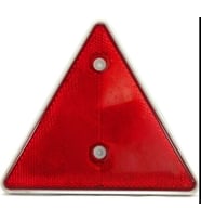 PLASTİK ÜÇGEN REFLEKTÖR KIRMIZI 14X16cm