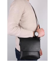 Legend Leather 4262 Siyah Erkek Postacı Çapraz Hakiki Deri Çanta