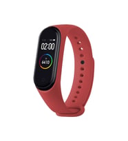 Xiaomi mi Band 3 Ve Mi Band 4 Silikon Kordon (Kırmızı)
