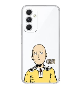 Samsung Galaxy A35 Uyumlu One Punch Man Tasarımlı Şeffaf Telefon Kılıfı