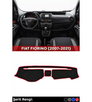 Fıat Fıorıno (2007-2021) 3d Torpido Kılıfı Panel Koruyucu Göğüs Kaplama - Kırmızı Şerit