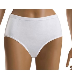 6 lı Paket Şahin Bayan Ribana Bato Slip Külot 30501 (Beyaz)