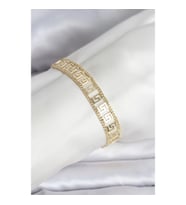 Mey İthalat® 316L Çelik Gold Renk Labirent Model Kadın Bileklik
