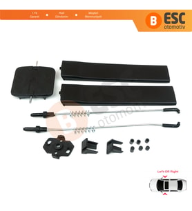 VW T5 İçin Yan Sürgülü Cam Tamir Seti 7H0847781B