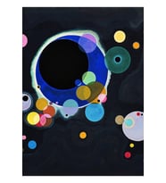 KANDINSKY. Birkaç Çember. 1926. Tablo Ahşap Poster Dekoratif