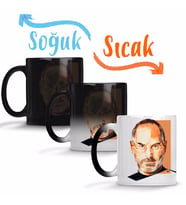 Steve Jobs Sihirli Kupa Bardak Porselen