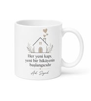 Eve Taşınma Hediyesi İsimli Baskılı Kupa Bardak Yeni Ev Hediyelik