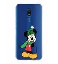 Xiaomi Redmi 8A Uyumlu Kapak Mickey Mouse Tasarımlı Şeffaf Silikon Kılıf