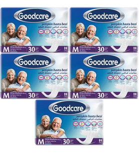 Goodcare Hasta Bezi Yetişkin Bel Bantlı Tekstil Yüzey M Medium - Orta 150 Adet (5PK*30)