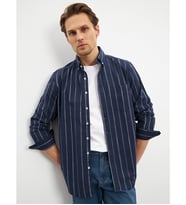 LCWAIKIKI Classic Lacivert Regular Fit Poplin Erkek Gömlek