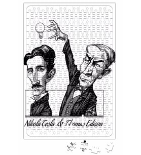 Tesla ve Edison Puzzle 240 Parça Yapboz