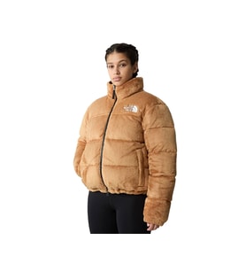 The North Face W Versa Velour Nuptse Kadın Outdoor Montu (600 Dolgu Kaz Tüyü) NF0A84F9I0J1 Kahverengi