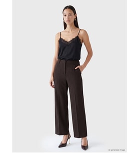 LCWAIKIKI Classic Kahverengi Regular Fit Kadın Pantolon