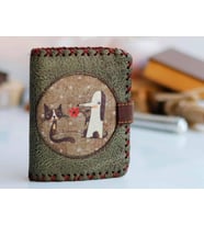 Tilki Figürlü Küçük Cüzdan Etnik Bohem Retro Style - Yesil (Yeşil)
