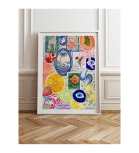 Tekli Ahşap Çerçeveli Tablo Tek Parça Poster Tablo TK/1030