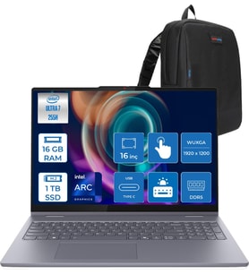Lenovo Ideapad 5 2-In-1 16AIL10 Intel Core Ultra 7 255H Aı 16GB 1tb SSD 16" Wuxga  IPS 300NITS Intel® Arc™ 140T Freedos Dokunmatik +Digital Pen2 Taşınabilir Bil 83KS002ATRF03+ZETTAÇANTA