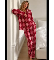 Night Kadın Bürümcük Tam Boy Pijama Takımı