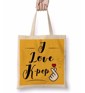 I Love My Dog Pug Köpek Bez Çanta Uzun Saplı
