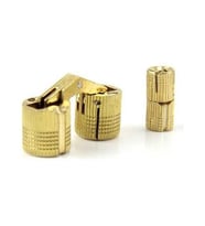 Silindir Masa Menteşesi Pirinç 12mm (2 Adet) (Sarı)