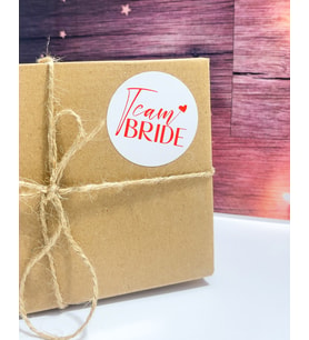 Team Brıde Yazılı Yuvarlak Yapışkanlı Etiket 3x3 cm 150 Adet