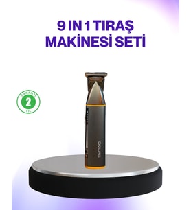 Mey İthalat® 9’u 1 Arada Şarjlı Erkek Bakım Cihazı Saç Sakal Bıyık Ense Trimmer