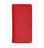 Hakiki Deri RFID Korumalı Telefonlu El Portföyü 804 - Kırmızı