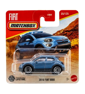 Matchbox 2016 Fiat 500X - Blue Sky Metalic (1/64) 2025 Case