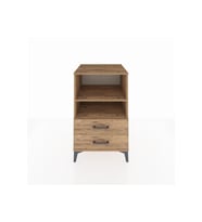 Kronos Komodin 2 Raflı 2 Çekmeceli 60x59x96 Çam-Çam