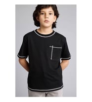 Defacto Siyah Erkek Çocuk T-Shirt G7138A8/BK81