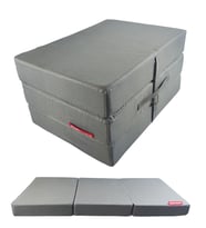 XPERMATE MaxiSafe Pro Şantiye Yatağı 80x180x14 cm Fermuarlı İşçi Yatağı Sünger Yatak Antrasit