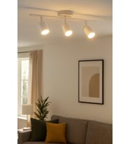 Şık Beyaz LED Spot Avize 3’lü Set, Modern Tasarım, Salon- Mutfak- Banyo İçin